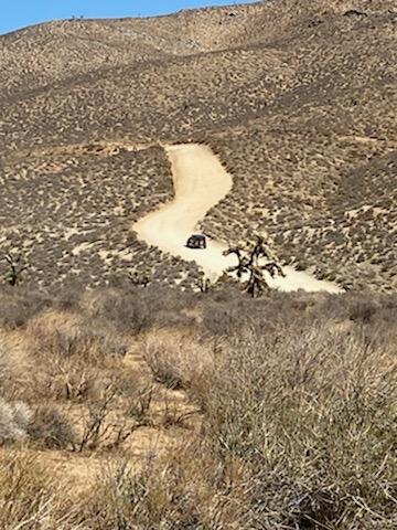 photo - Jawbone Canyon lone car on the go
